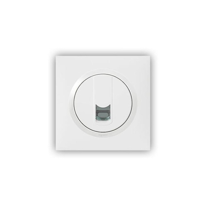 Prise blindée RJ45 catégorie 6 FTP dooxie finition blanc