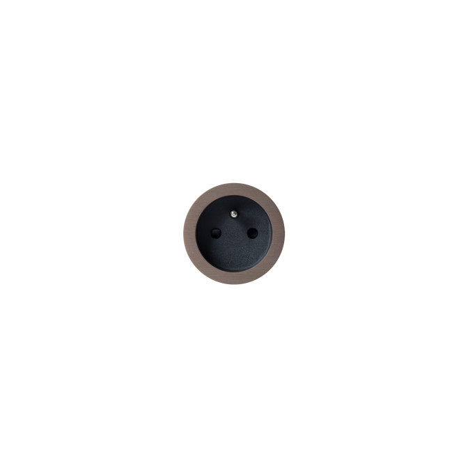 RETRO/EASY/BACKFIT PRISE TYPE E - SMALL TRIM - BRONZE FONCÉ - NOIR