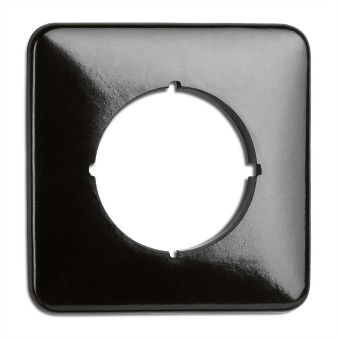 PLAQUE CARREE BAKELITE NOIRE (POUR ALL. ET PCT)