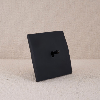Commande Duo simple Modelec karo noir soft touch levier noir