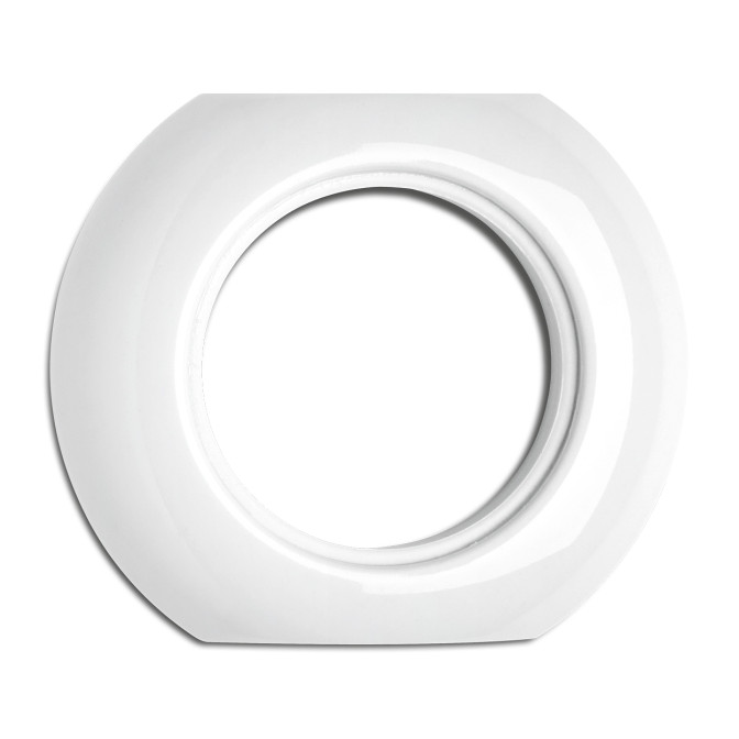 PLAQUE CENTRALE PORCELAINE BLC (POUR ALLUM. ET PCT)
