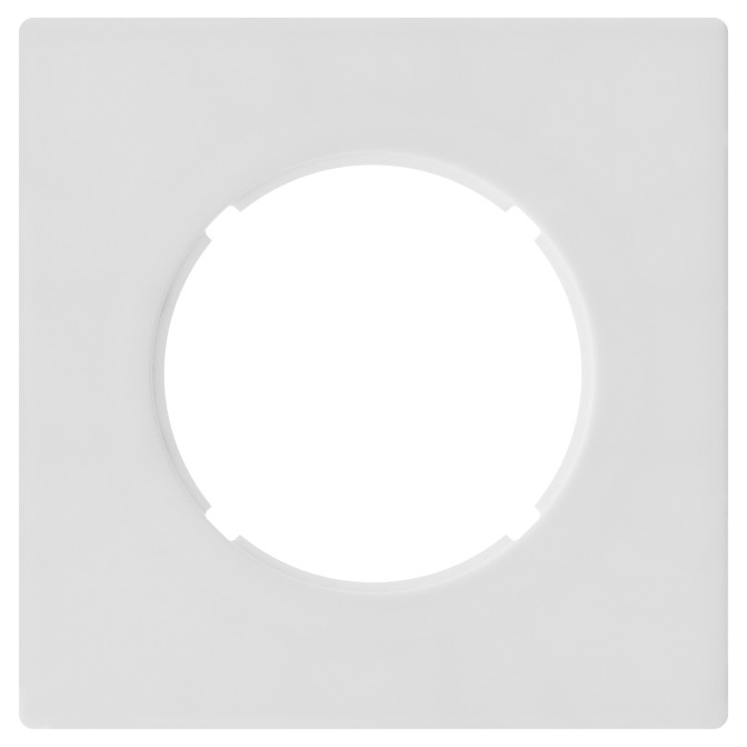 Plaque DOM 1 poste Blanc mat