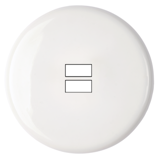 Façade Iris Porcelaine blanche pour chargeur USB double