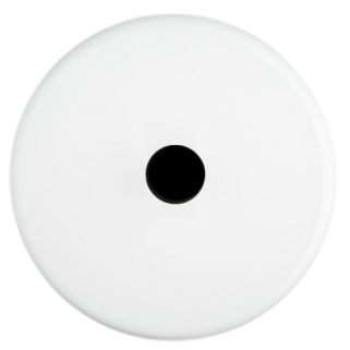 Façade Iris Blanc Soft Touch Simple Sortie De Cable