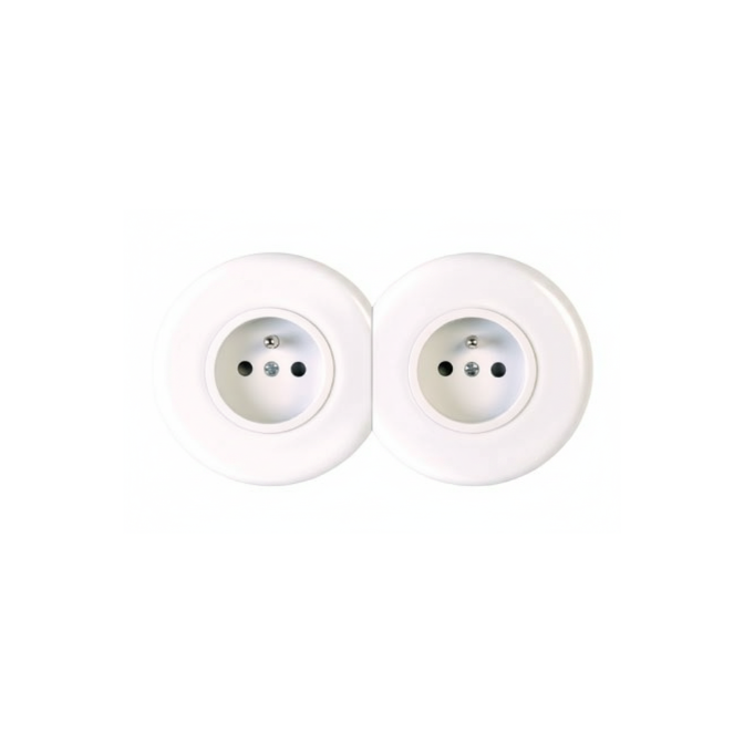 Façade IRIS Porcelaine Blanche Double Horizontale PC PC