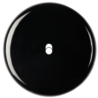 Façade Iris by MODELEC Porcelaine noire simple poste 1 basculeur